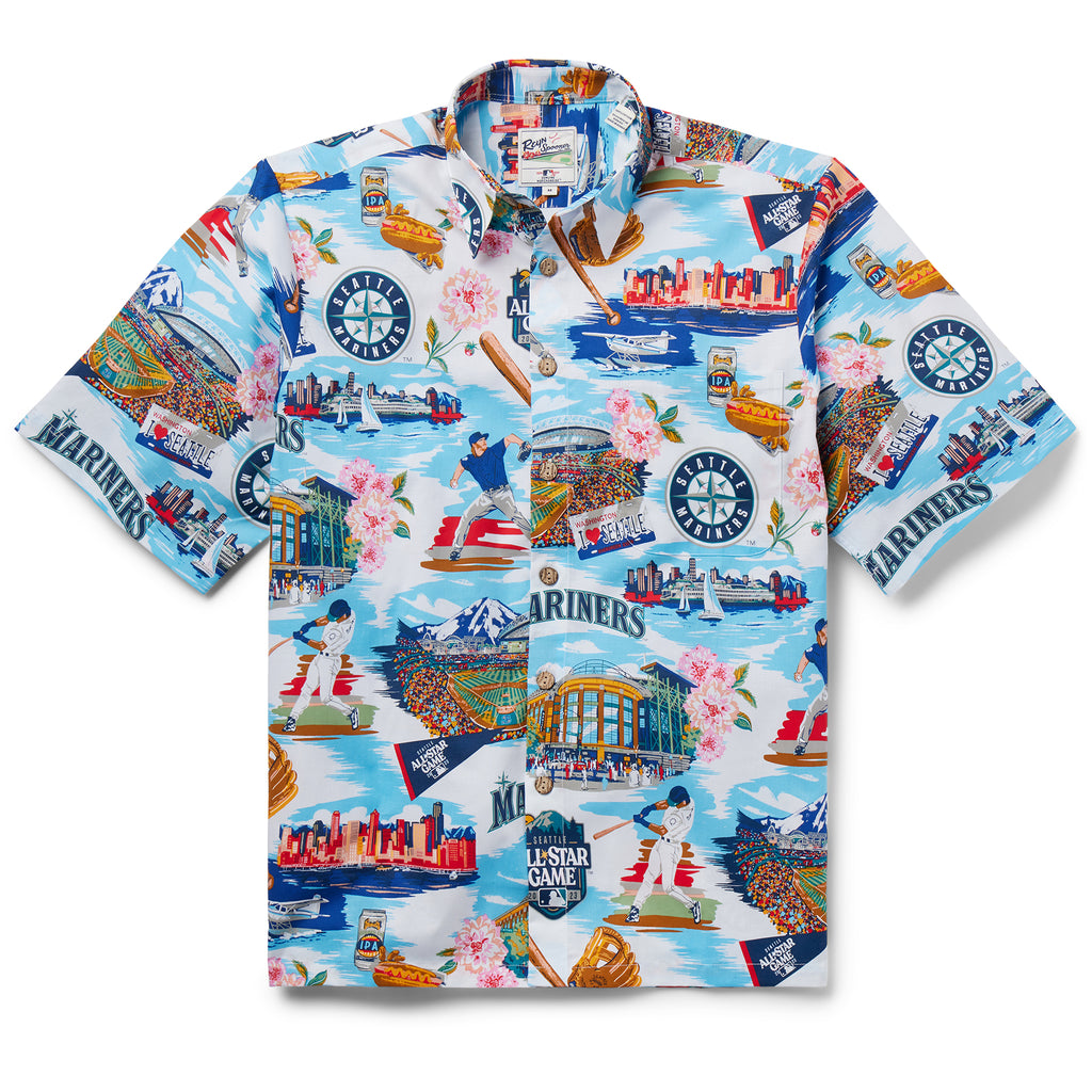Kids Seattle Mariners scenic / 100% Cotton scenic / XL by Reyn Spooner