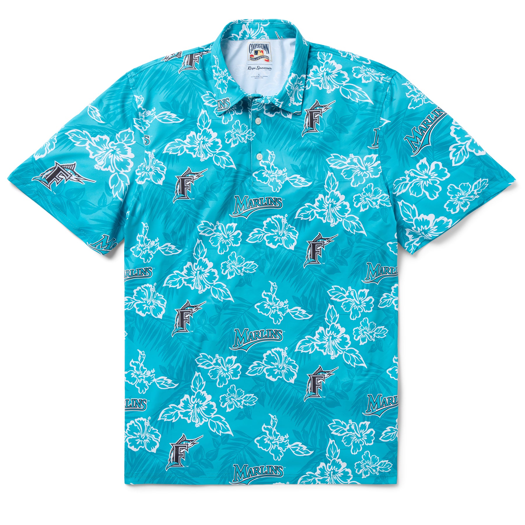 MLB® FLORIDA MARLINS COOPERSTOWN PERFORMANCE POLO – Reyn Spooner
