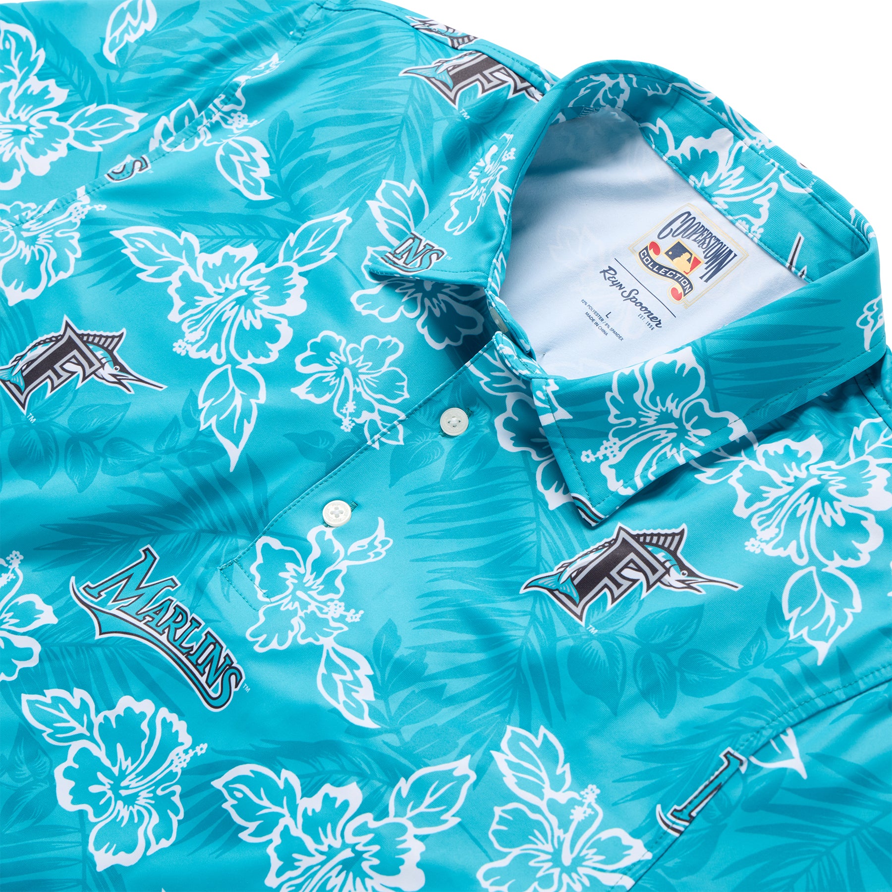 MLB® FLORIDA MARLINS COOPERSTOWN PERFORMANCE POLO – Reyn Spooner