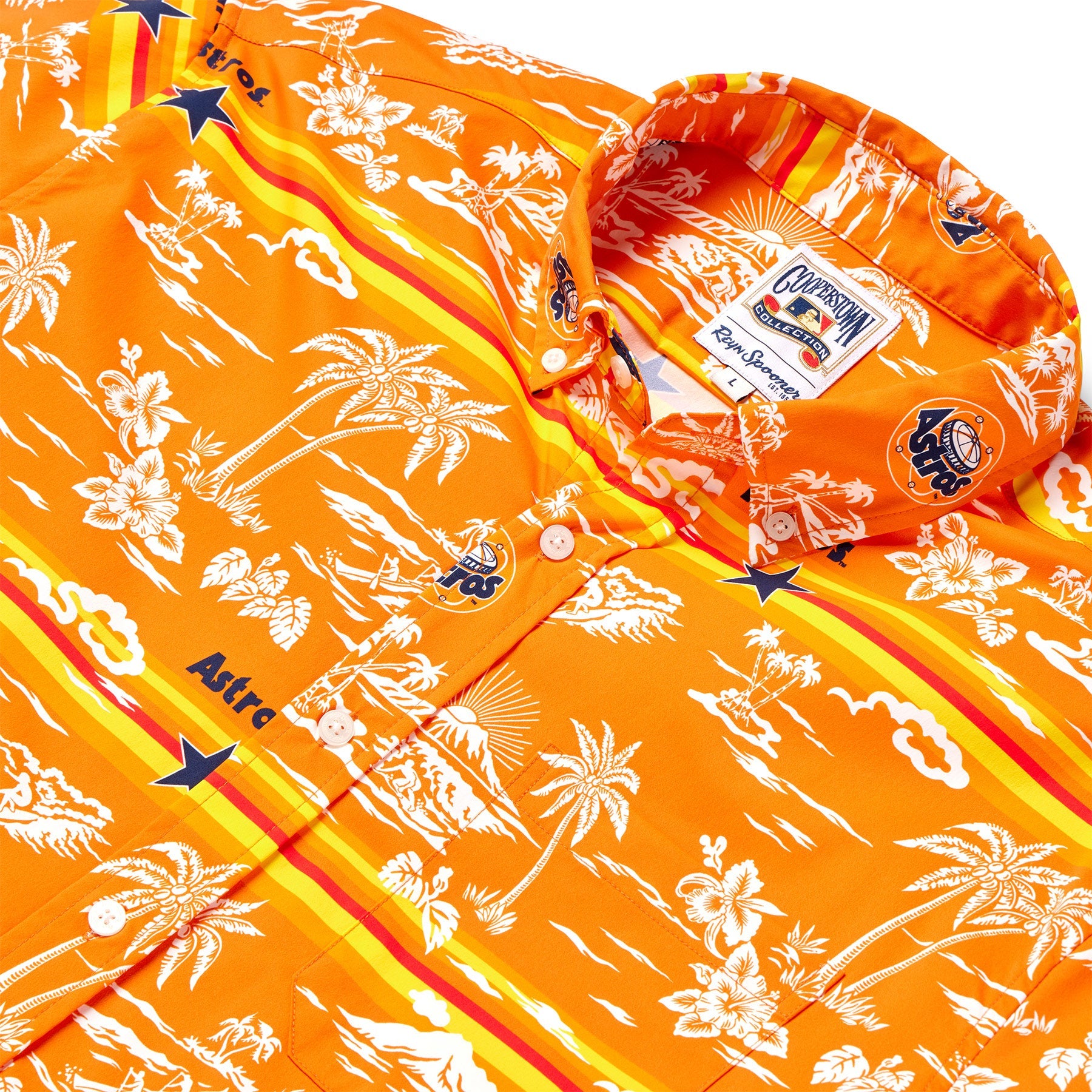 MLB® HOUSTON ASTROS COOPERSTOWN PERFORMANCE ALOHA SHIRT – Reyn Spooner