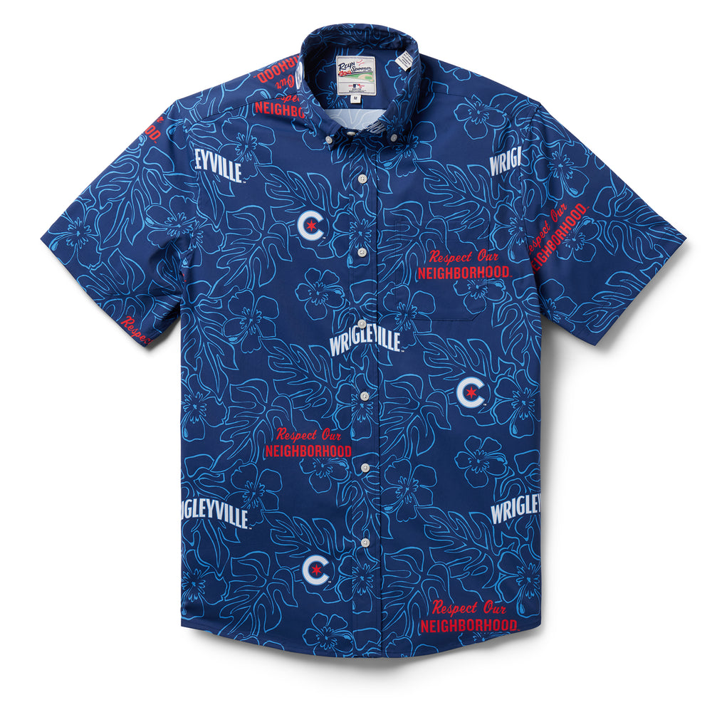 Reyn Spooner, Inc Chicago Cubs City Connect Performance Button Front / Performance Fabric Navy / 2XL by Reyn Spooner
