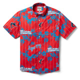 Reyn Spooner MIAMI MARLINS CITY CONNECT PERFORMANCE BUTTON FRONT in RED