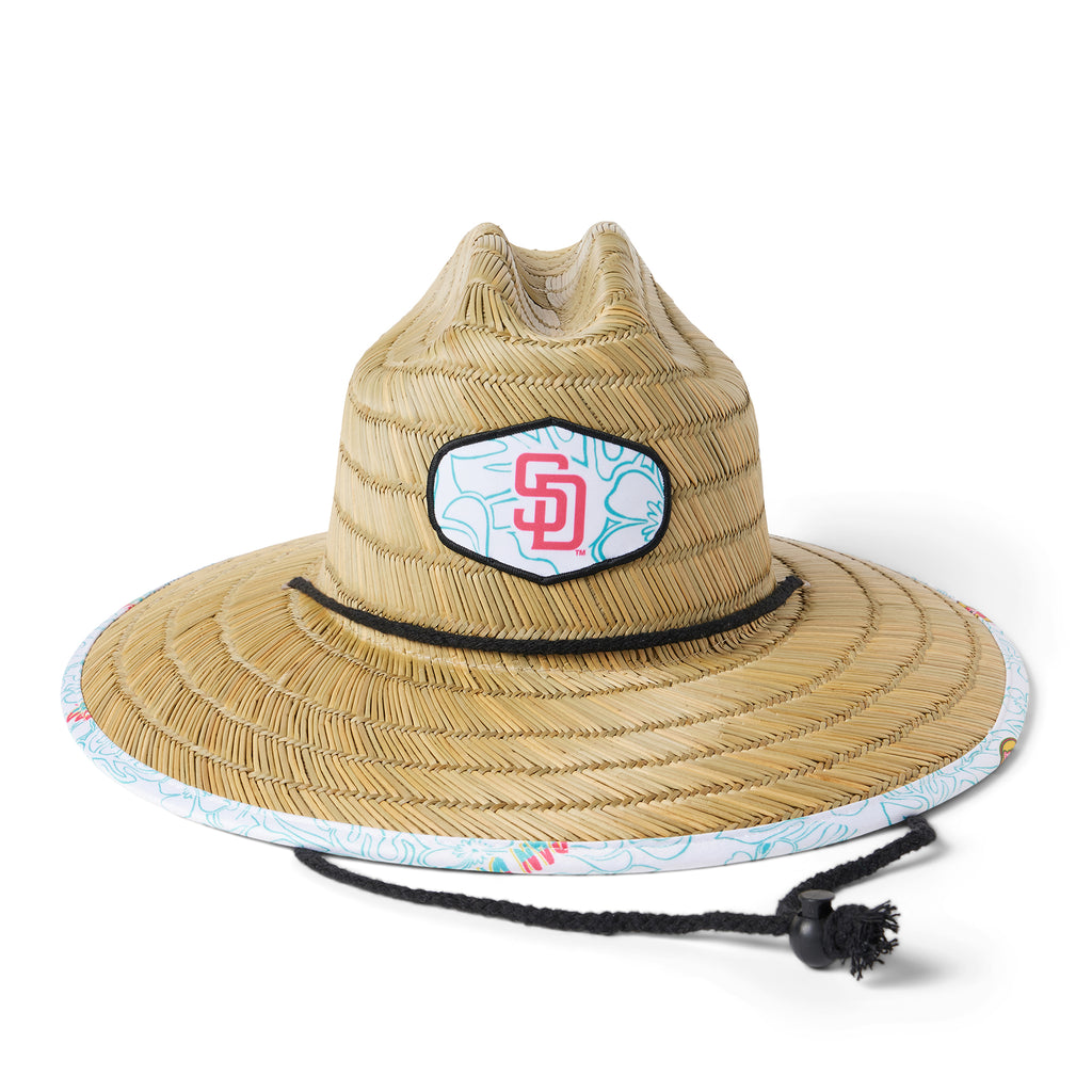 Reyn Spooner SAN DIEGO PADRES CITY CONNECT STRAW HAT in WHITE