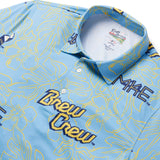 Reyn Spooner MILWAUKEE BREWERS CITY CONNECT POLO in LIGHT BLUE