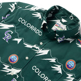 Reyn Spooner COLORADO ROCKIES CITY CONNECT PERFORMANCE BUTTON FRONT in GREEN