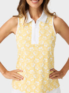 Reyn Spooner BLOSSOM HARMONY BLAKE TOP in YELLOW