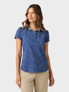 Reyn Spooner BOTANIC BLISS OLIVE PERFORMANCE POLO in NAVY