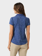 Reyn Spooner BOTANIC BLISS OLIVE PERFORMANCE POLO in NAVY