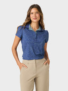 Reyn Spooner BOTANIC BLISS OLIVE PERFORMANCE POLO in NAVY