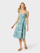 Reyn Spooner COSTA RICA EMELINE DRESS in QUIET GREEN