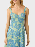 Reyn Spooner COSTA RICA EMELINE DRESS in QUIET GREEN