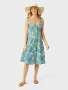 Reyn Spooner COSTA RICA EMELINE DRESS in QUIET GREEN