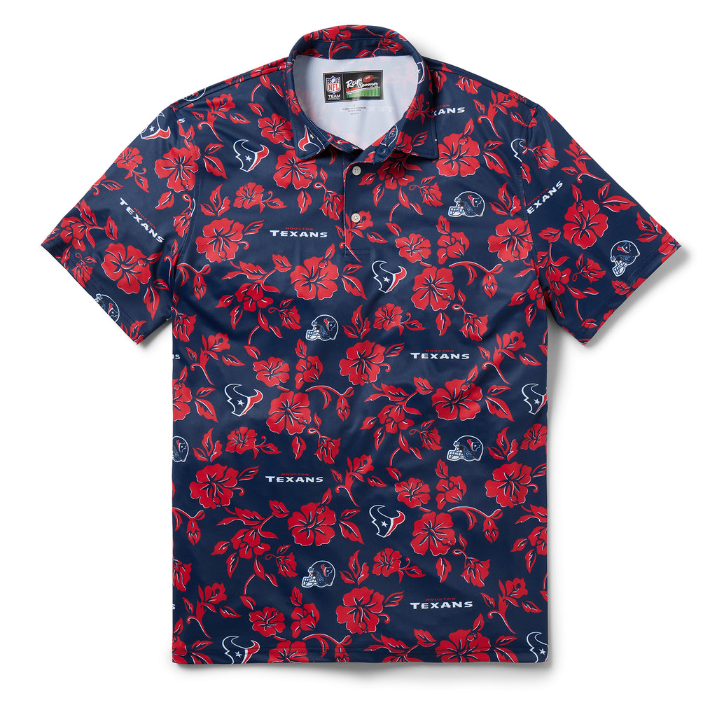 Reyn Spooner HOUSTON TEXANS PUA PERFORMANCE POLO in DARK NAVY