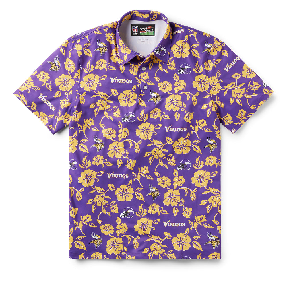 Reyn Spooner MINNESOTA VIKINGS PUA PERFORMANCE POLO in PURPLE