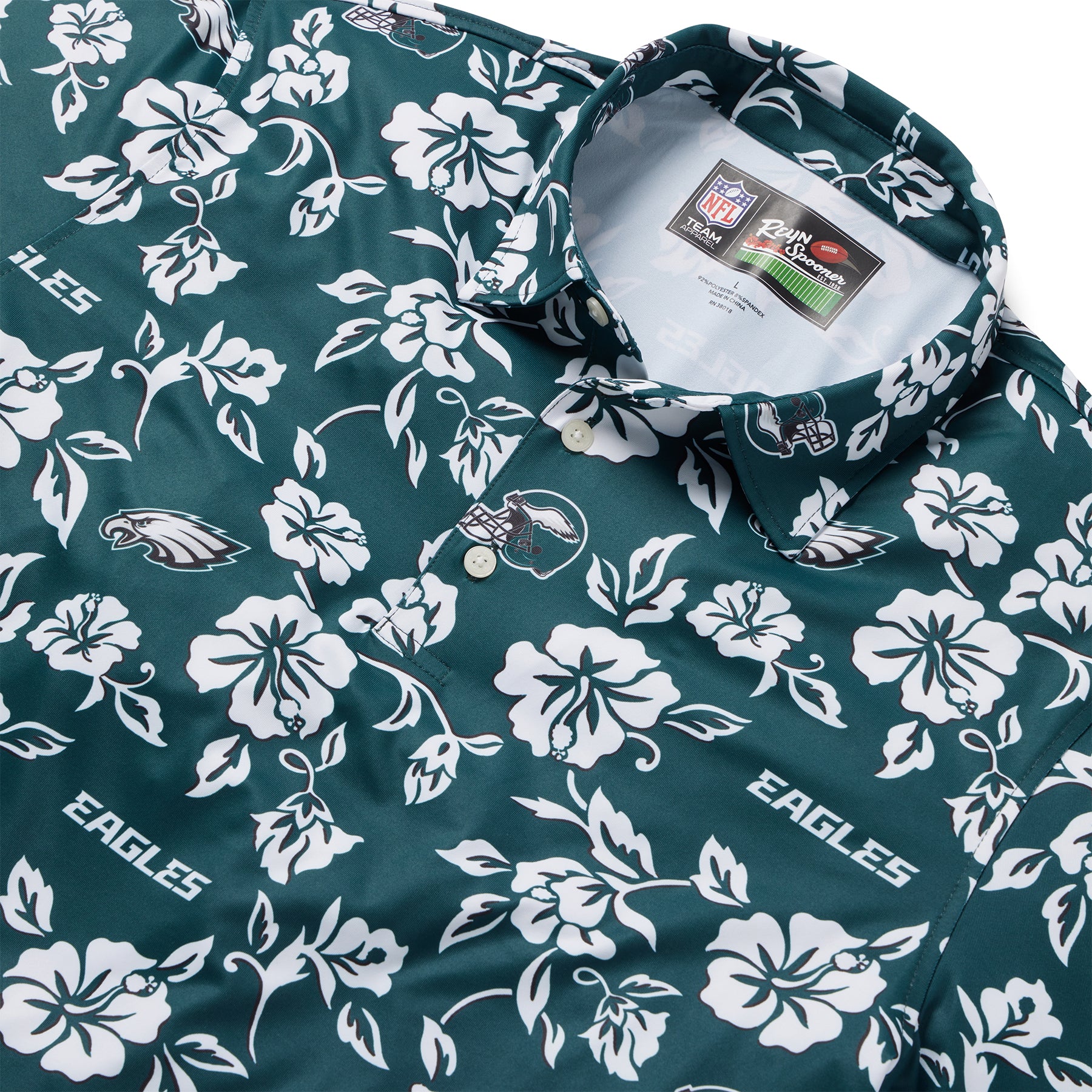 Men s Reyn Spooner Green Philadelphia Eagles Pua Performance Polo