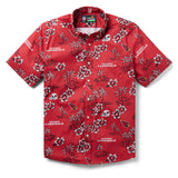 Reyn Spooner ARIZONA CARDINALS KEKAI PERFORMANCE BUTTON FRONT in RED