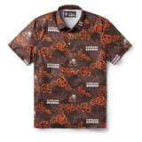 Reyn Spooner CLEVELAND BROWNS THROWBACK PERFORMANCE POLO in BROWN