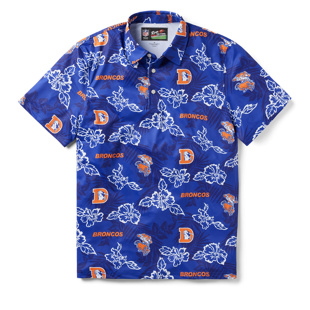 Reyn Spooner DENVER BRONCOS THROWBACK PERFORMANCE POLO in BLUE