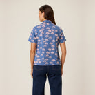 Reyn Spooner FALLING FAN FLOWERS FINLEY TOP in INSIGNIA BLUE