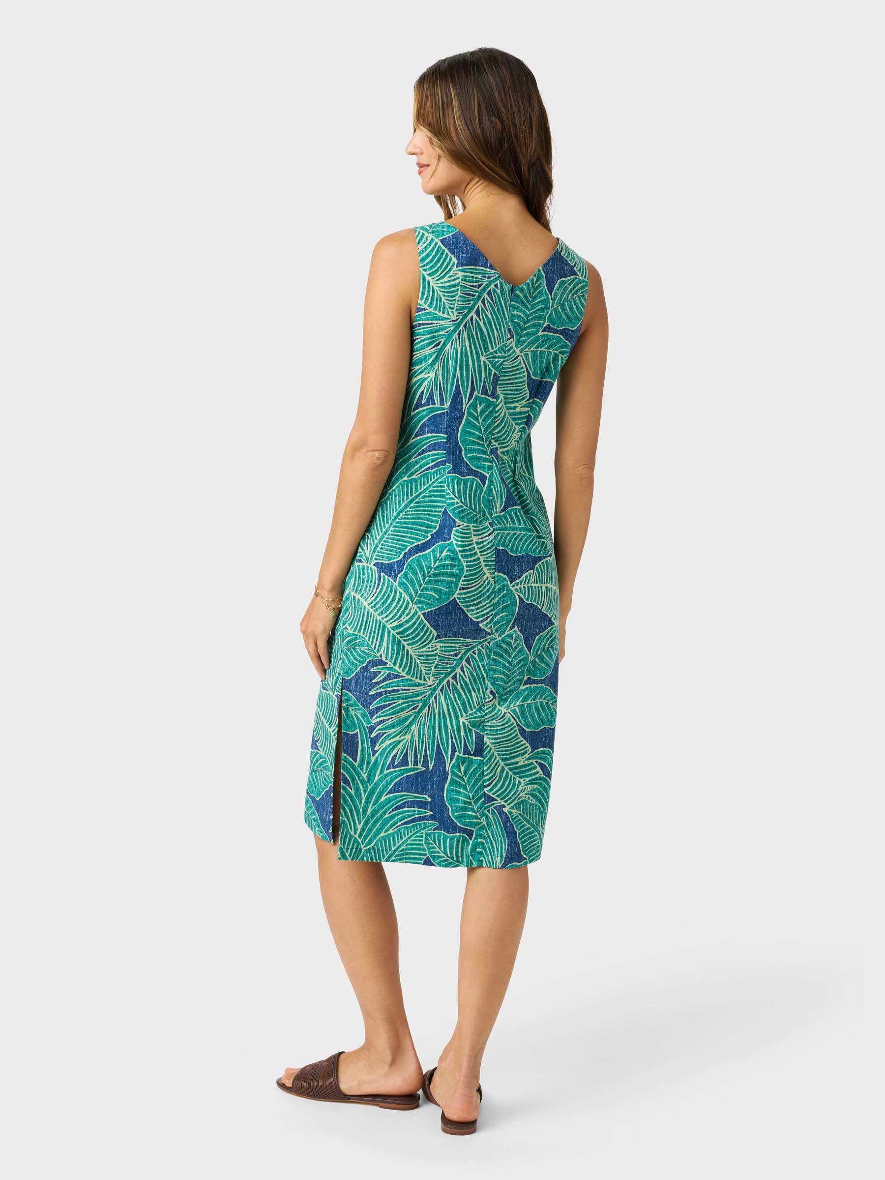 Reyn Spooner FOREST FOLIAGE LILLIAN DRESS in NAVY