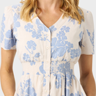 Reyn Spooner FRANJIPANI BRENNA DRESS in OFF WHITE