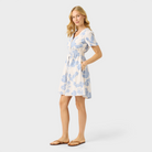 Reyn Spooner FRANJIPANI BRENNA DRESS in OFF WHITE