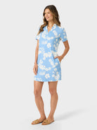 Reyn Spooner FRANJIPANI LIZZY PERFORMANCE DRESS in BLUE