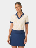 Reyn Spooner GARDEN FRONDS SLOAN PERFORMANCE POLO in STONE