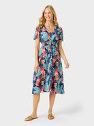 Reyn Spooner GLORIOSA LILY HANNAH DRESS in NAVY