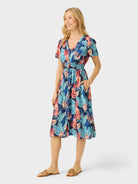 Reyn Spooner GLORIOSA LILY HANNAH DRESS in NAVY