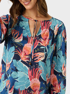 Reyn Spooner GLORIOSA LILY REMI TOP in NAVY