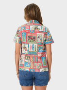 Reyn Spooner HAWAIIAN CHRISTMAS 2026 ABBY TOP in RED