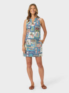 Reyn Spooner HAWAIIAN CHRISTMAS 2026 LYDIA DRESS in NAVY