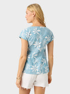 Reyn Spooner ISLAND DAZE PIPER TOP in ADRIATIC BLUE