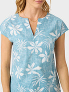 Reyn Spooner ISLAND DAZE PIPER TOP in ADRIATIC BLUE