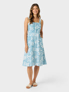 Reyn Spooner ISLAND DAZE RILEY DRESS in ADRIATIC BLUE