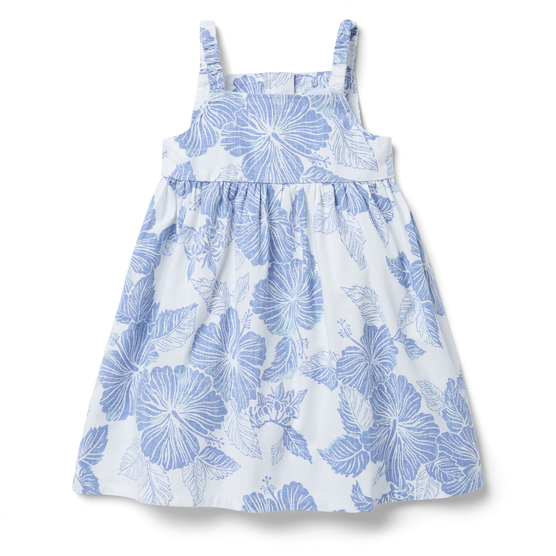 Reyn Spooner ALOHA BISCUS LILY GIRLS SUNDRESS in WHITE