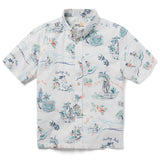 Reyn Spooner HAWAI'I 1959 YOUTH SHIRT in WHITE