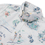 Reyn Spooner HAWAI'I 1959 YOUTH SHIRT in WHITE