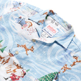 Reyn Spooner RUDOLPH THE RED-NOSED REINDEER TODDLER CABANA SET in HOLIDAY BLUE
