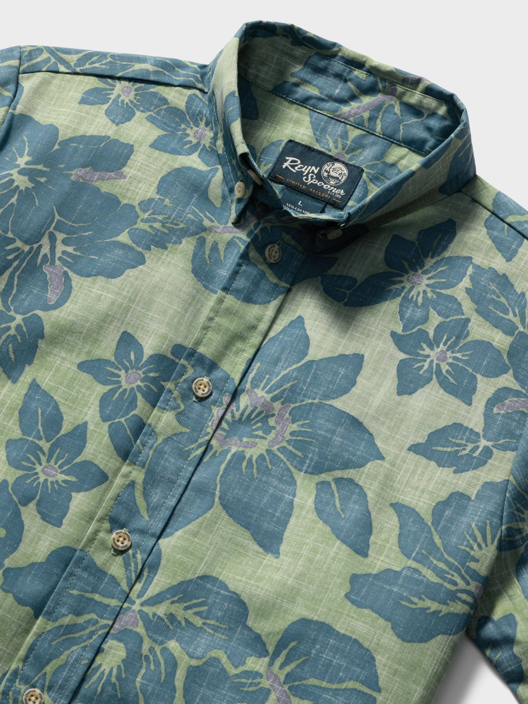 Reyn Spooner COSTA RICA YOUTH SHIRT in QUIET GREEN