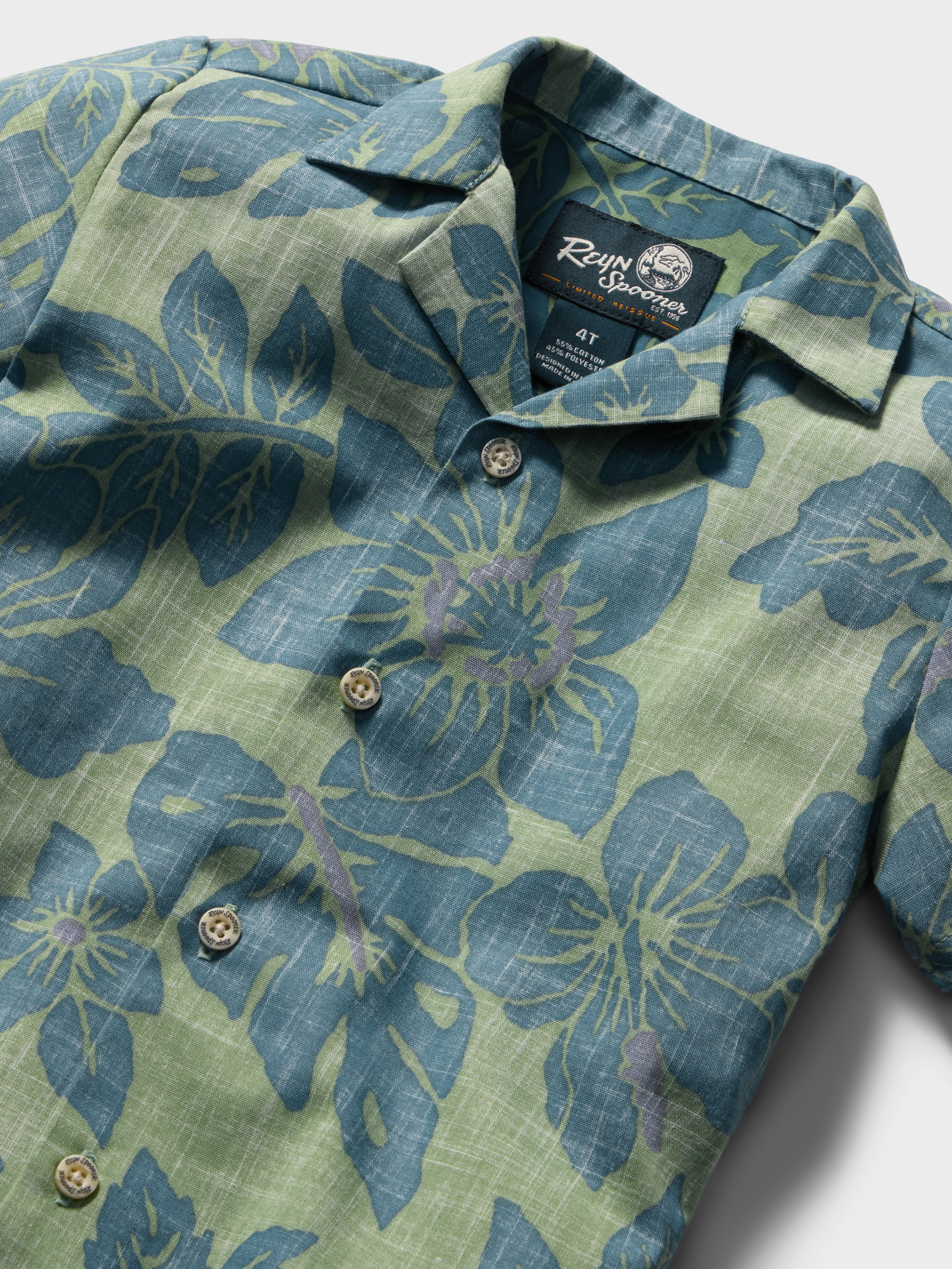 Reyn Spooner COSTA RICA TODDLER CABANA SET in QUIET GREEN