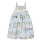 Reyn Spooner WAIKIKI NOSTALGIA LILY GIRLS SUNDRESS in OCEAN