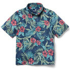 Reyn Spooner PALM FLORAL YOUTH SHIRT in NAVY