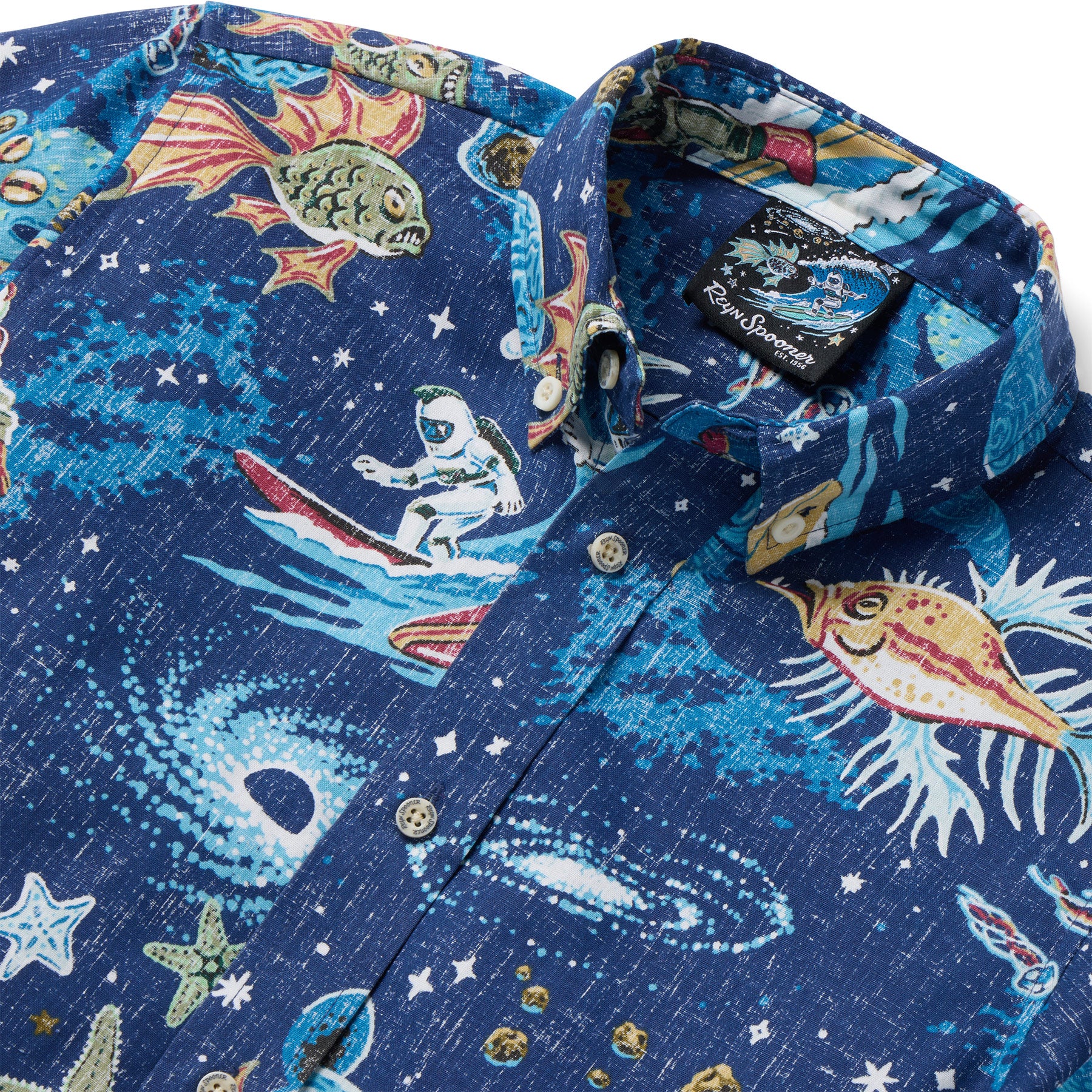 Reyn Spooner COSMOS CRUISIN' YOUTH SHIRT in NAVY