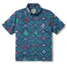 Reyn Spooner HAWAIIAN CHRISTMAS 2025 YOUTH SHIRT in NAVY