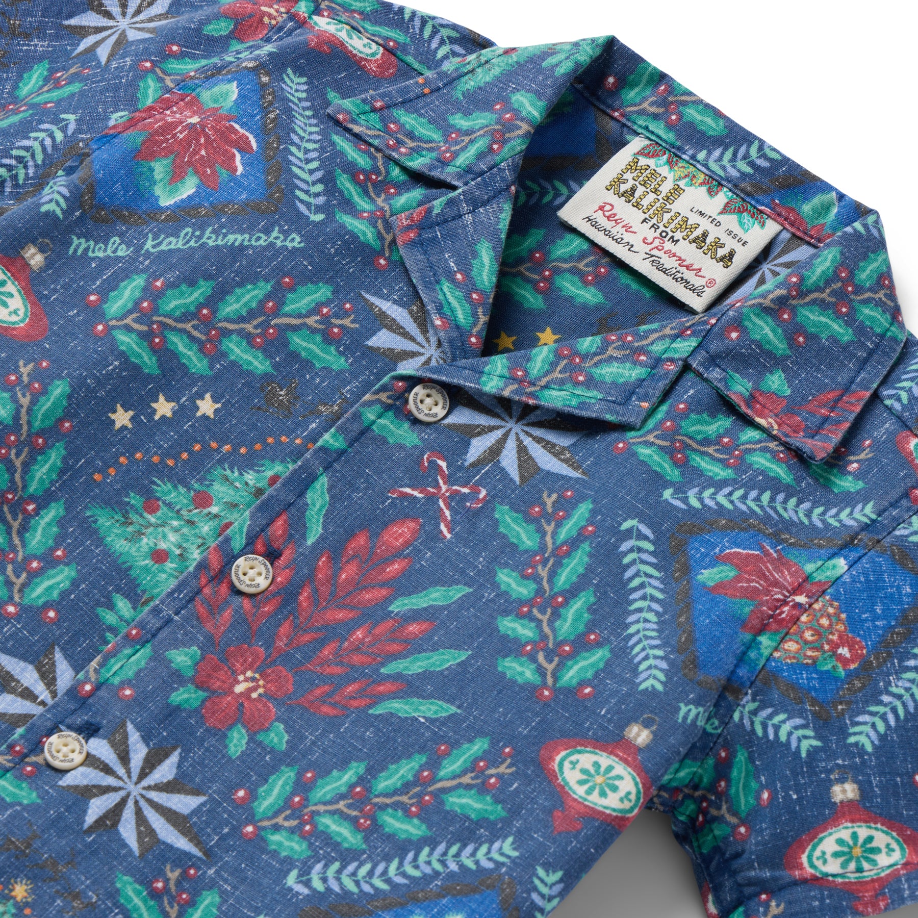 Reyn Spooner HAWAIIAN CHRISTMAS 2025 TODDLER CABANA SET in NAVY