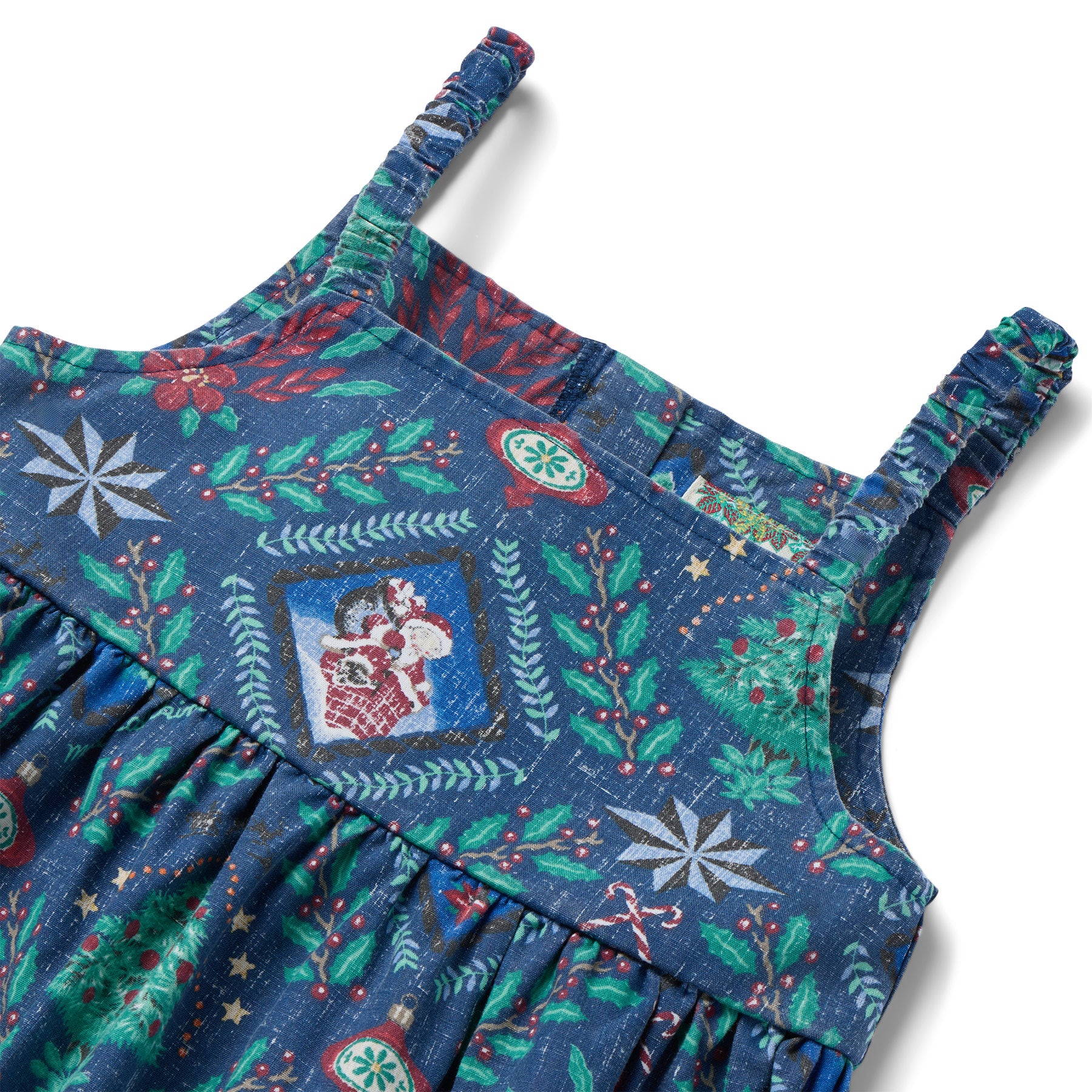 Reyn Spooner HAWAIIAN CHRISTMAS 2025 LILY GIRLS SUNDRESS in NAVY