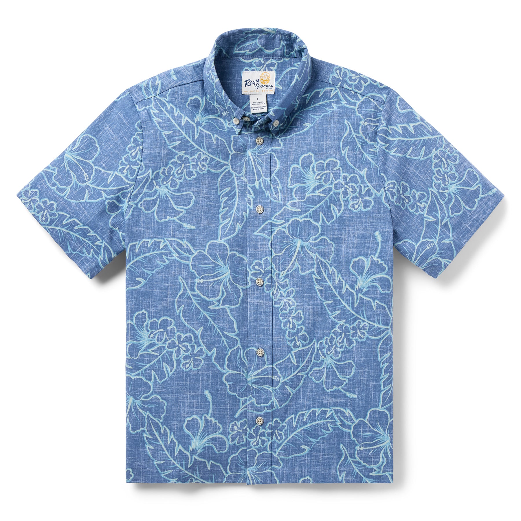 Reyn Spooner LEI LOW YOUTH SHIRT in HORIZON BLUE