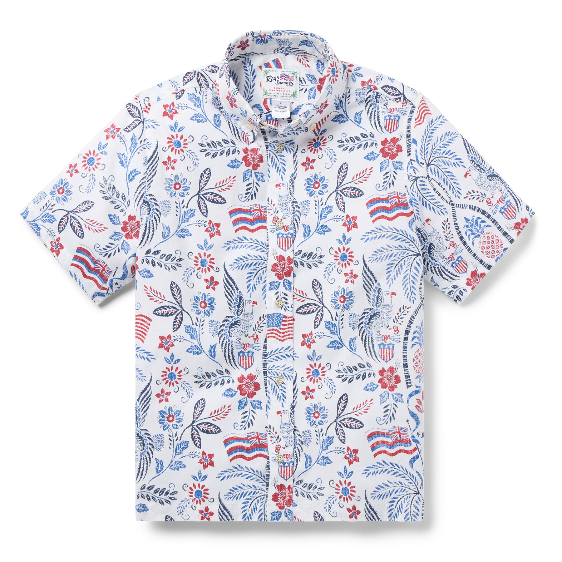 Reyn Spooner SUMMER COMMEMORATIVE 2026 YOUTH SHIRT in WHITE